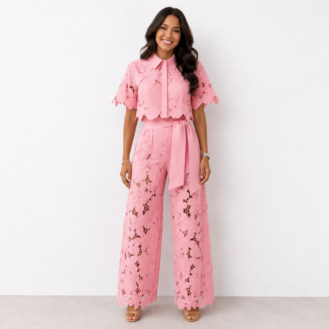 Carla • Conjunto de Encaje Floral