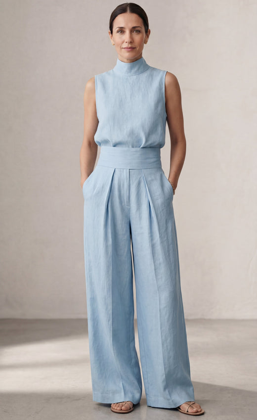 MARIA | CONJUNTO MINIMALISTA DE LINO