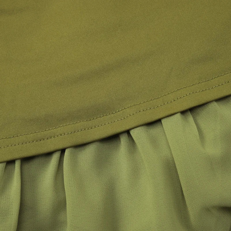 Conjunto de dos piezas verde Y2K