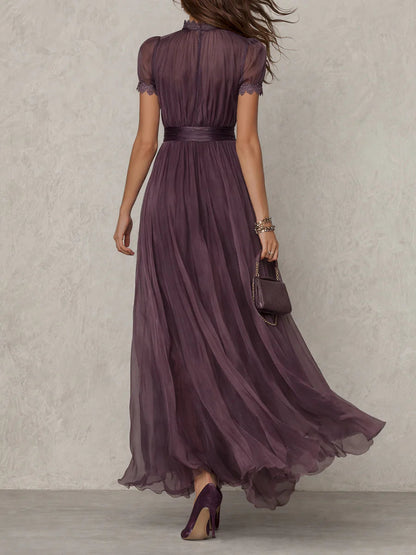 Aurevielle - Vestido maxi elegante de noche